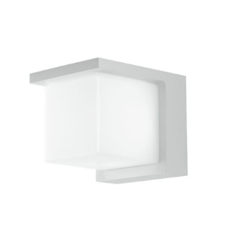 Immagine di Applique Led Da Esterno Cubo Bianco 13w IP54