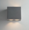 Immagine di Applique Da Esterno Cemento 4 Luci Sopra e Sotto IP65