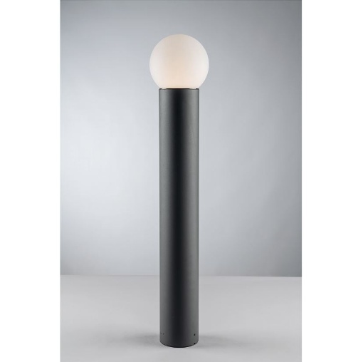 Immagine di Lampioncino Antracite 65 cm Con Sfera Bianca 1xE27 IP54