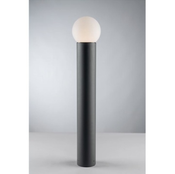 Immagine di Lampioncino Da Esterno Antracite 65 cm Con Sfera Bianca 1xE27 IP54