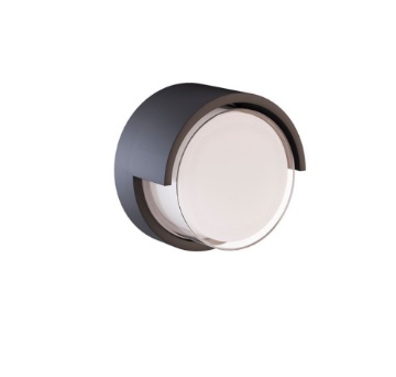 Immagine di Applique Rotonda Esterno Blis Switch Nero Led CCT 15w IP65 Beneito