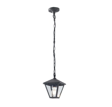 Immagine di Lampadario Lanterna Da Esterno Alluminio Antracite 1xE27 IP44