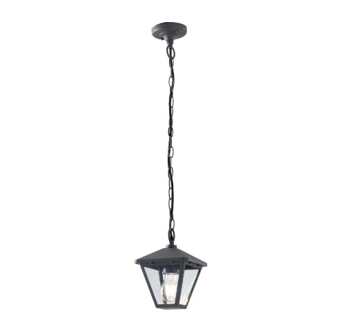 Immagine di Lampadario Lanterna Da Esterno Alluminio Antracite 1xE27 IP44