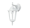 Immagine di Applique Lanterna Classica Per Esterni Alluminio Bianco Verso Sotto IP44