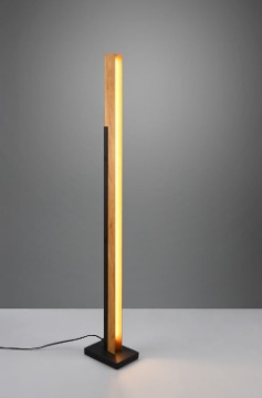 Immagine di Piantana Led Rettangolo Legno Naturale Kerala Trio Lighting