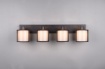Immagine di Lampada 2 Faretti Spot Orientabili con Doppio Paralume Burton Trio Lighting