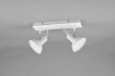 Immagine di Lampada 2 Faretti Spot Orientabili Design Industrial Roxie Bianco Trio Lighting