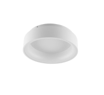 Immagine di Plafoniera Rotonda Anello Led CCT Switch Moderna Bianco 45 cm