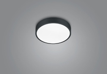 Immagine di Plafoniera Piccola Rotonda Led Cambio Colore 2300k 3000k 4000k Waco Nero Trio Lighting
