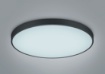 Immagine di Grande Plafoniera Nera Led 100 w Dip Switch Waco Ø75 cm Trio Lighting