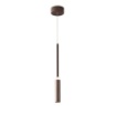 Immagine di Sospensione Penisola Pendente Led Cilindro Bronzo Biemissione