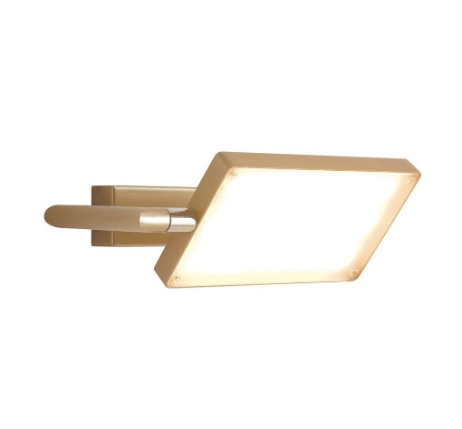 Immagine di Applique Led Con Piastra Orientabile Oro 18w Luce Calda