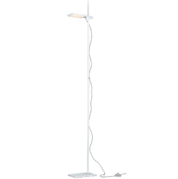 Immagine di Piantana Led Ufficio Luce Orientabile Bianco 18w Luce Calda