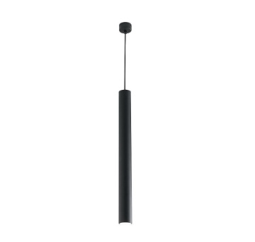 Immagine di Sospensione Penisola Cucina Cilindro Nero GU10 Led 60 cm
