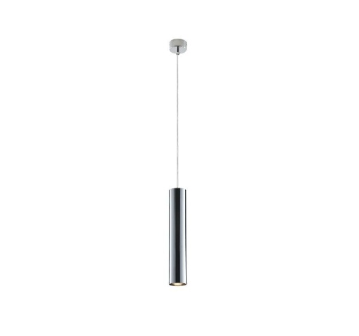 Immagine di Sospensione Penisola Cucina Cilindro 30 cm Cromo Led GU10