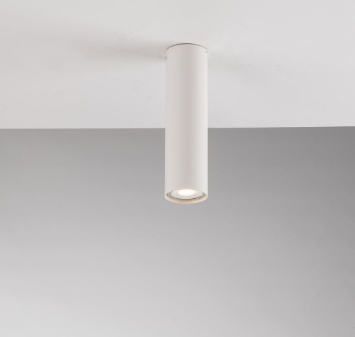 Immagine di Faretto Da Soffitto Cilindro 20 cm Metallo Bianco Led GU10