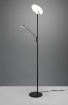 Immagine di Lampada da terra Metallo Nero Doppia Fonte Led Touch Dimmer Brantford Trio Lighting