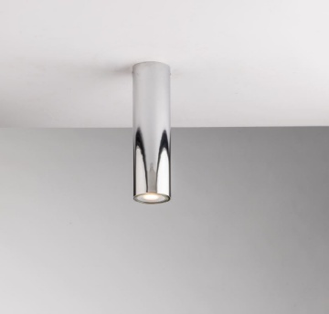 Immagine di Faretto Da Soffitto Cilindro 20 cm Metallo Cromo Led GU10