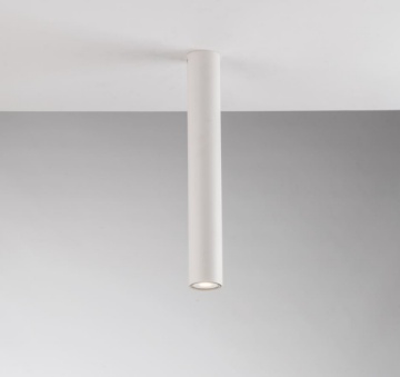Immagine di Faretto Da Soffitto Cilindro Metallo Bianco 40 cm Led GU10