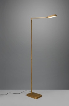 Immagine di Piantana Ottone Invecchiato Pavia Spot Led Inclinabile Sensore Touch Dimmer Trio Lighting