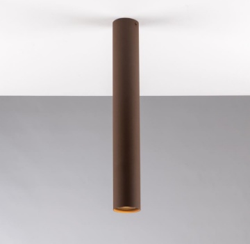 Immagine di Faretto Da Soffitto Cilindro Metallo Corten 40 cm Led GU10