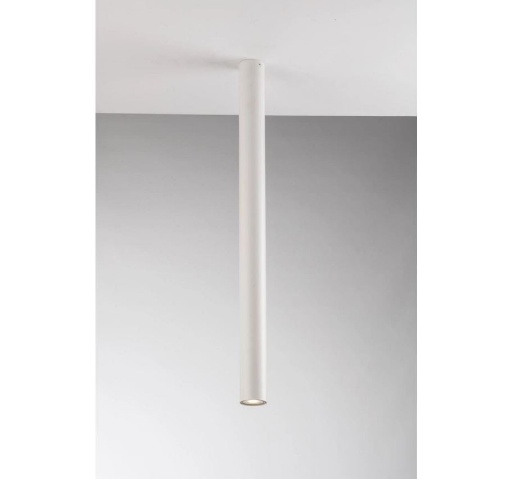 Immagine di Faretto Da Soffitto Cilindro Metallo Bianco 75 cm Led GU10