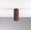 Immagine di Faretto Da Soffitto Quadrato 20 cm Metallo Corten Led GU10