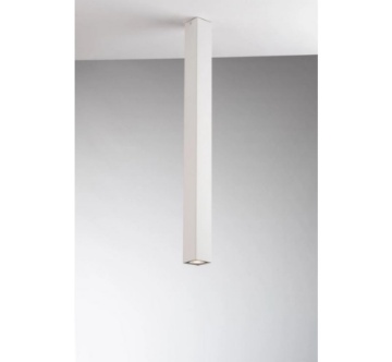 Immagine di Faretto Da Soffitto Tubo Quadrato 75 cm Metallo Bianco Led GU10