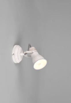 Immagine di Faretto Spot Orientabile Industrial Steam Bianco Anticato Trio Lighting