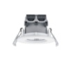 Immagine di Faretto Led Rotondo Da Incasso 85 mm 3000k Zenia Bianco Da Bagno IP65 Trio