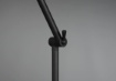 Immagine di Piantana Minimal Paralume Doppio Cono Enzo Nero Trio Lighting