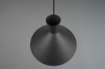 Immagine di Lampadario A Sospensione Cono Nero Per Cucina Enzo Trio Lighting