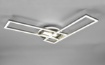 Immagine di Plafoniera Twister Nichel Rettangoli Led CCT Dimmer Con Telecomando Trio