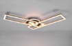 Immagine di Plafoniera Twister Ottone Rettangoli Orientabili Led Dimmer 30w Trio