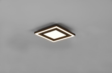 Immagine di Lampada Nera Soffitto Parete 20x20 cm Carus Led 4000k Trio Lighting