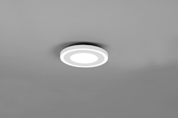 Immagine di Plafoniera Applique Rotonda Bianca Carus Led 4000k Ø20 cm Trio Lighting