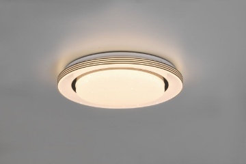 Immagine di Lampada Rotonda Soffitto Parete Atria Led Dimmer Effetto Stelle Ø38 cm Trio Lighting