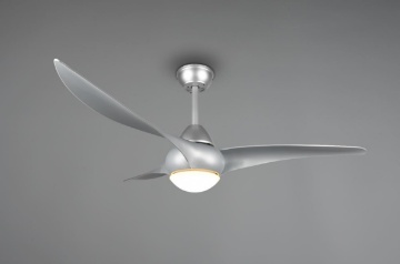 Immagine di Ventilatore Led da Soffitto Moderno Titanio 3 Pale Alesund con Timer Trio Lighting