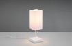 Immagine di Lumetto Bianco Paralume Squadrato Tessuto e Interruttore a Strappo Ole Porta USB Trio Lighting