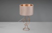 Immagine di Lumetto Decorativo Fusto Metallo Oro Viso Donna con Paralume Velluto Beige Mary Trio Lighting