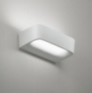 Immagine di Applique Moderna Biemissione Led Per Interni Alluminio Bianco 22 cm Aki Sforzin
