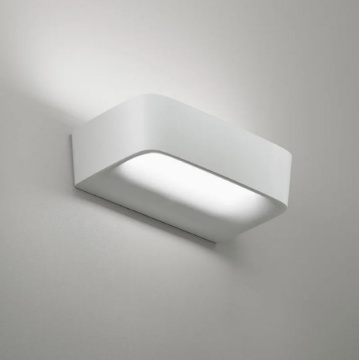 Immagine di Applique Moderna Biemissione Led Per Interni Alluminio Bianco 22 cm Aki Sforzin