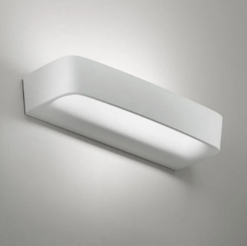 Immagine di Applique Design Moderno Rettangolare Bianco Led 22w 35 cm Aki Sforzin