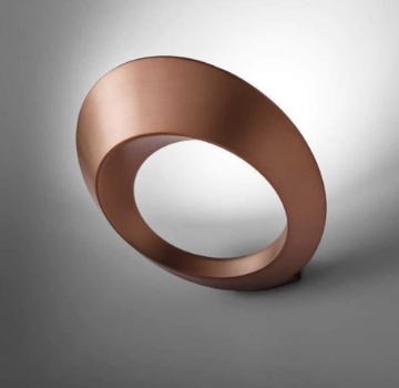 Immagine di Applique Design Cerchio Led 33w Alluminio Rame Olo Sforzin