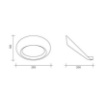 Immagine di Applique Design Cerchio Led 33w Alluminio Rame Olo Sforzin