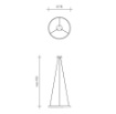 Immagine di Lampadario Rotondo Cerchio Rame 78cm Led 50w 3000k Anello Sforzin