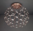 Immagine di Plafoniera Metallo Traforato Rame Led 49w 40 cm Lamoi Sforzin