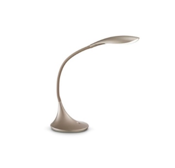Immagine di Lampada Scrivania Orientabile Led Dimmerabile Oro Nunki Gea Luce
