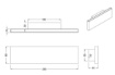 Immagine di Applique Antracite Doppia Emissione Led L28 cm Concha Trio Lighting