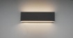 Immagine di Applique Antracite Doppia Emissione Led L28 cm Concha Trio Lighting